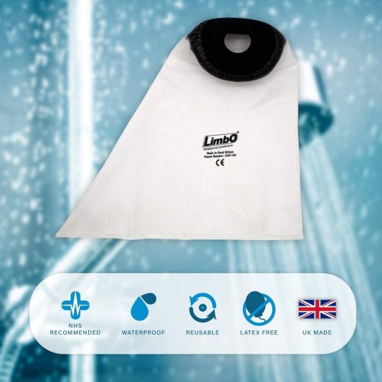 LimbO Waterproof Protectors Dressing Cover - Adult Foot Shower Cover for Bandages and Light Dressings (M25: 26-34 cm Ankle Circ.) - Image 3