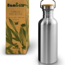 Single wall Stainless Steel Water Bottle | 500 ml Water Bottle | Eco Friendly Reusable Bottle | Campfire Proof | Plastic Free and Leakproof metal water bottle | 500 ml Eco Water Bottle | Bambaw
