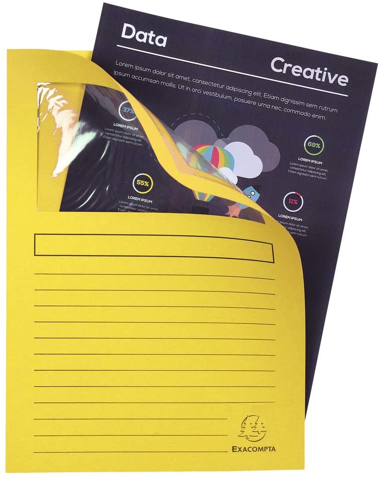 Exacompta, Ref 50109E, Forever Collection, Window Folders, 220 x 310mm in Size, Suitable for A4 Documents - Image 4
