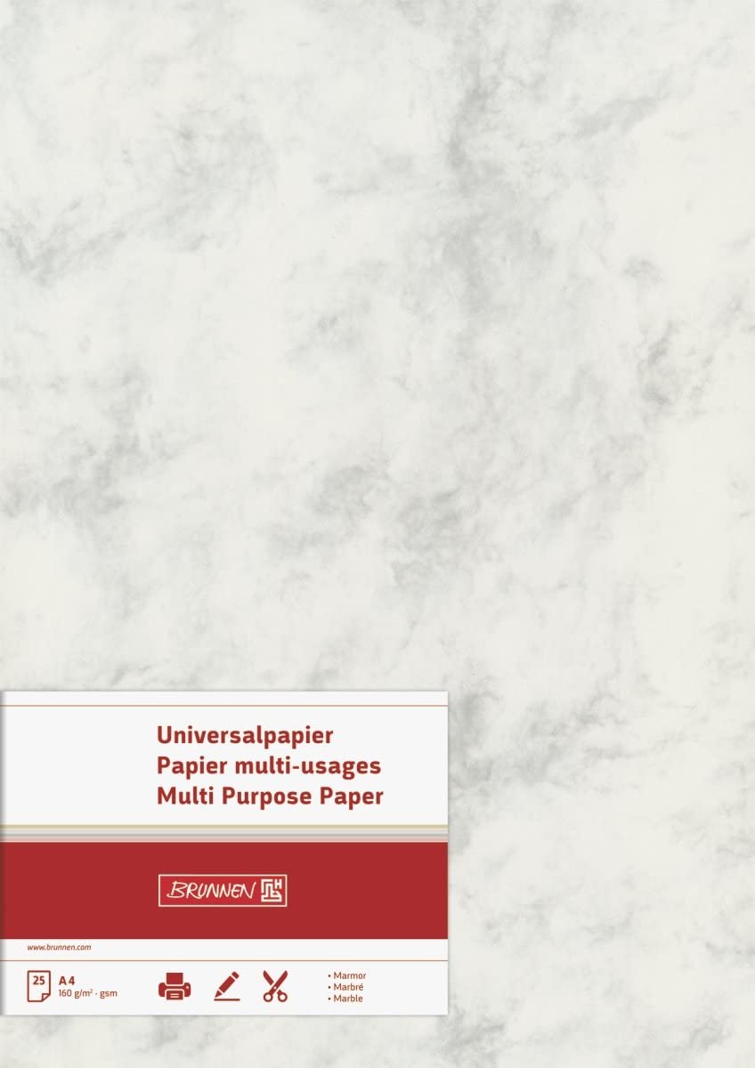 Brunnen Universal Multi-Functional Paper A4 80 g/m2 Marbled Grey
