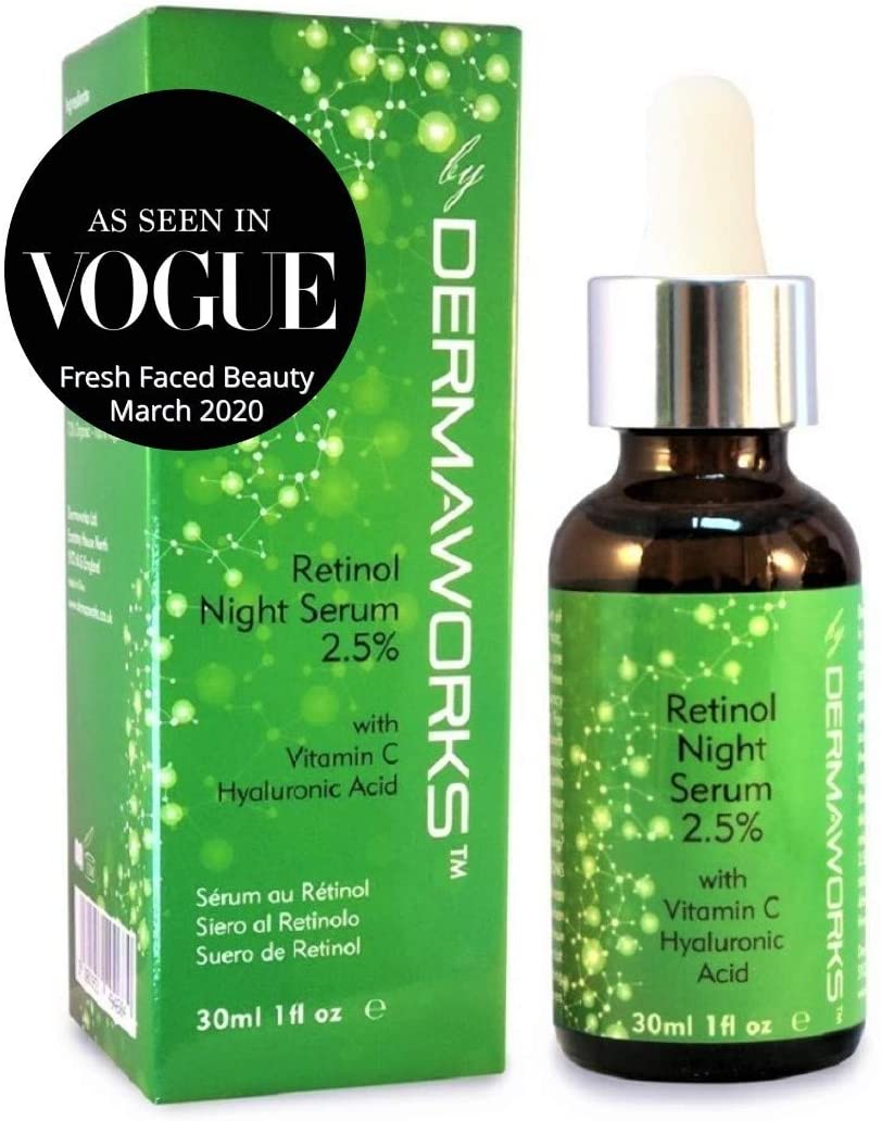 Dermaworks Retinol Face Serum High Strength 2.5% With Hyaluronic Acid 