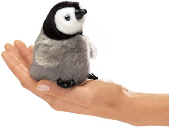 Folkmanis Baby Emperor Penguin Finger Puppet