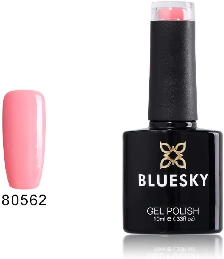 Bluesky Gel Nail Polish, Blush Bunny 80562, Light, Pink, Rose, Long Lasting, Chip Resistant, 10 ml (Requires Drying Under UV LED Lamp)