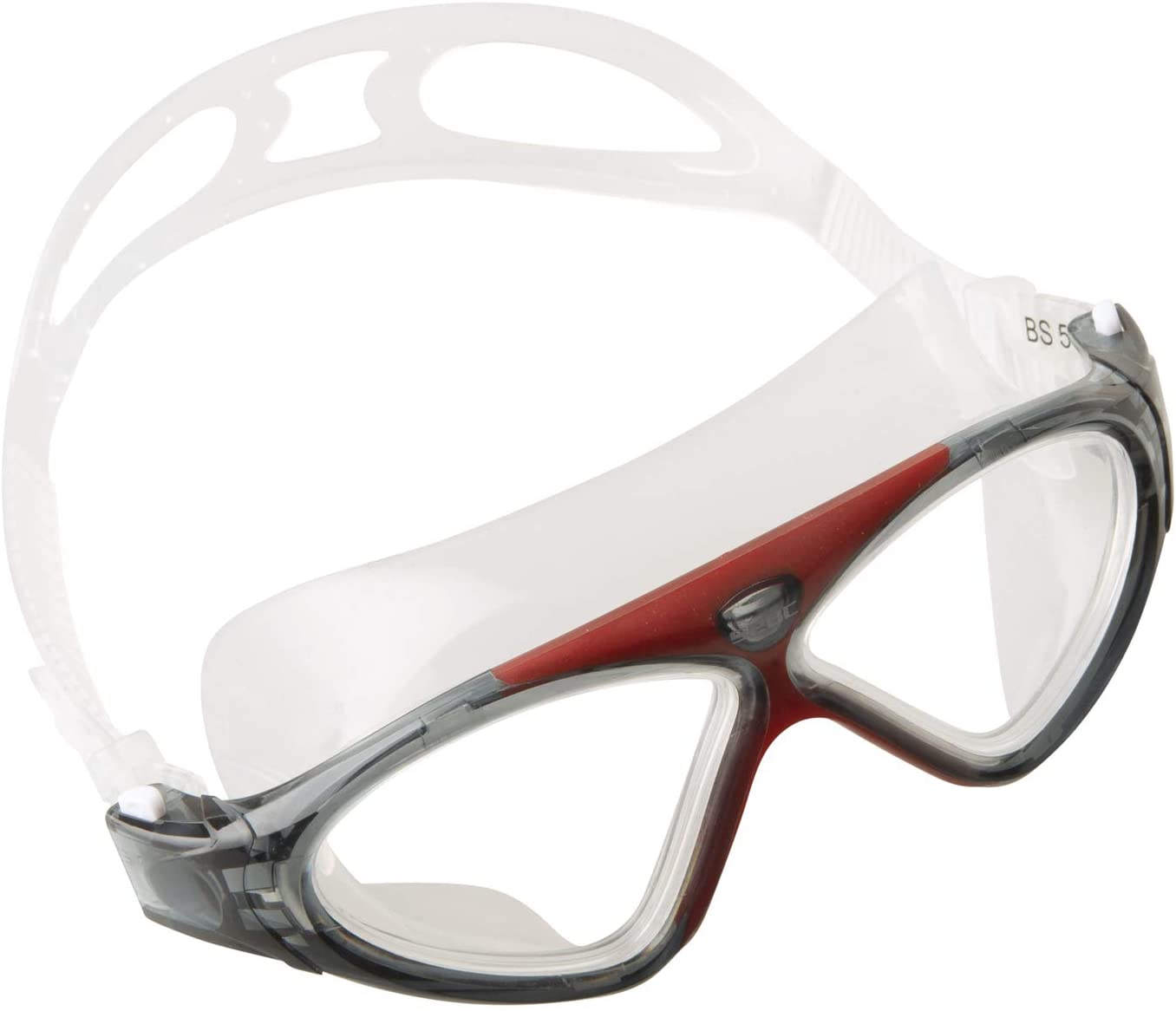 SEAC Vision HD, Unisex swimming goggles for pool and in sea red