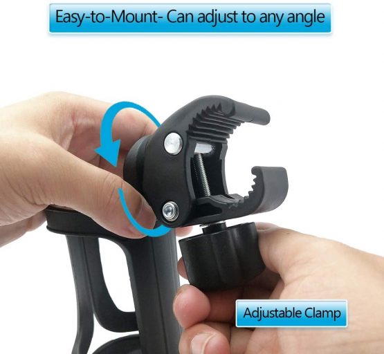Pack of 2 Pram Cup Holder,Universal Stroller/Pushchair Cup Holders,Adjustable Bottle Organizer for Bikes, Trolleys,Walkers and Wheelchairs - Image 3