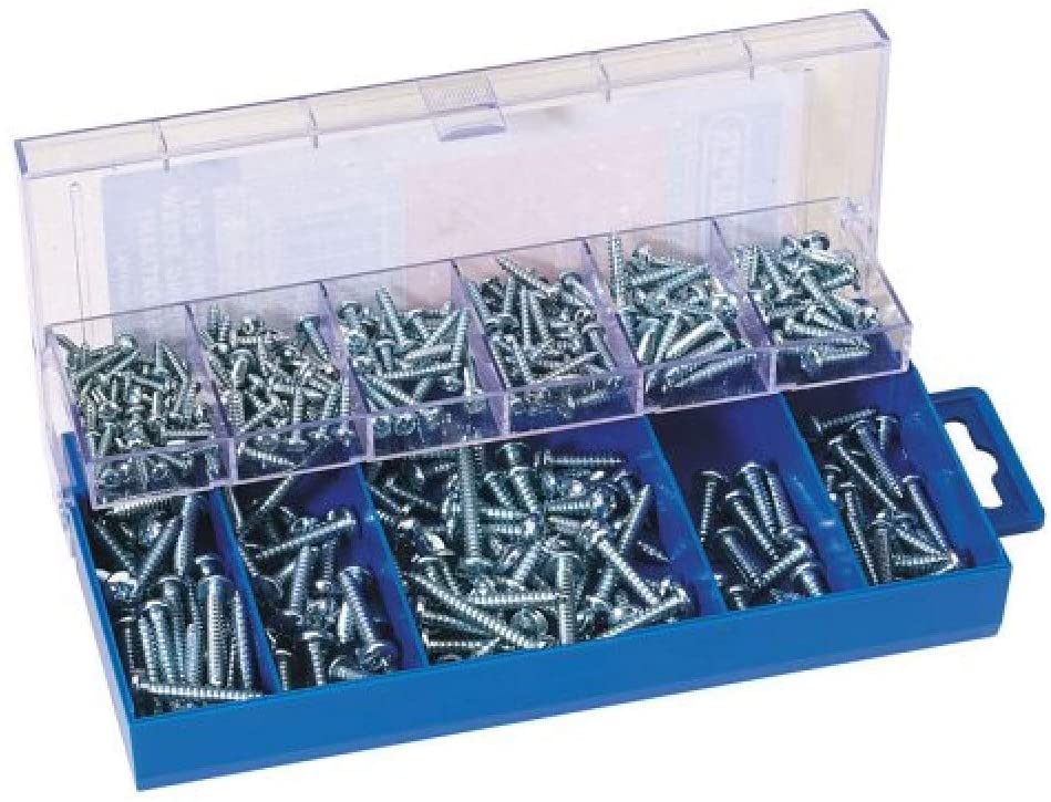 Draper 61275 305-Piece Self-Tapping Screw Assortment, 305 Pieces, 305 Pieces