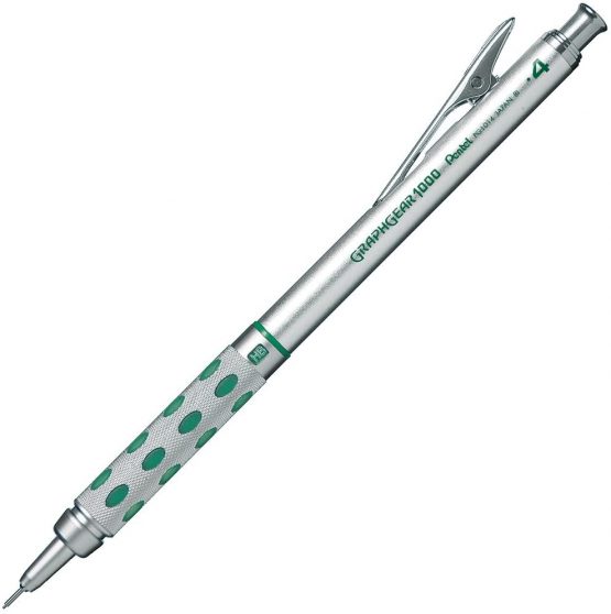 Pentel Graph Gear 1000 Mechanical Drafting Pencil 0.4mm Green (PG1014)