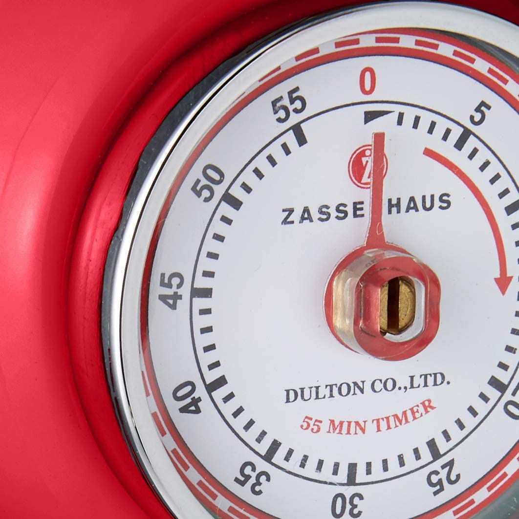Zassenhaus Timer Speed in Metal, Red, 9 x 12 x 16 cm - Image 3