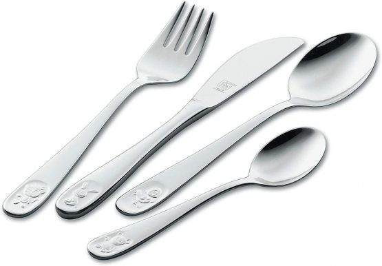 Zwilling Children's Cutlery Set, 4 pcs., For Children from 3 Years, 18/10 Stainless Steel, Bino