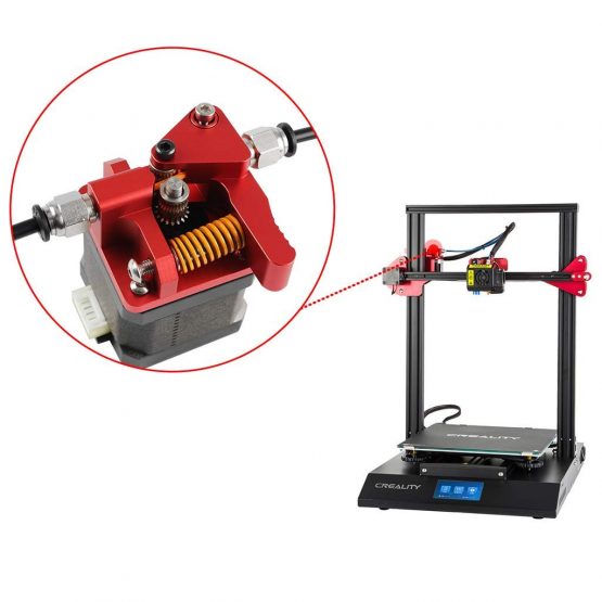 3Dman Dual Gear Extruder, MK8 Extruder for Creality Ender 3 CR10 CR10 Pro CR10S Tornado Upgraded Aluminum Drive Feed - Image 4