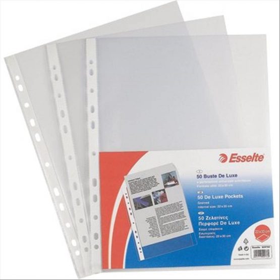 Esselte Universal 56143 Envelopes, Office Embossed A4, Pack of 100, Clear