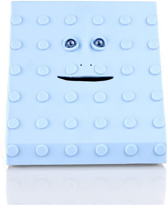 Face Bank Blue Dots Design Munching Money Box - Image 2