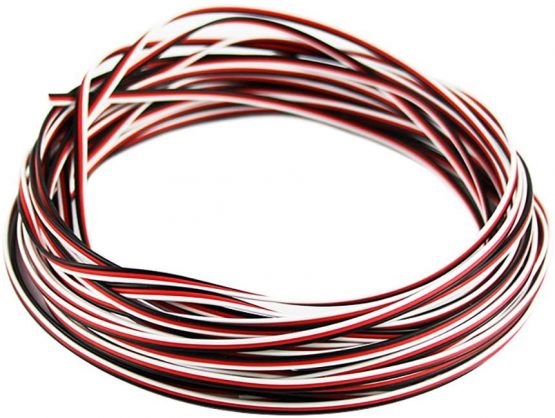 OliYin 50 feet 22AWG Servo Cable 3p Line For Futaba JR RC Servo Hobby Model Aircraft Model Wiring Wholesale Price 60 corex0.08mm