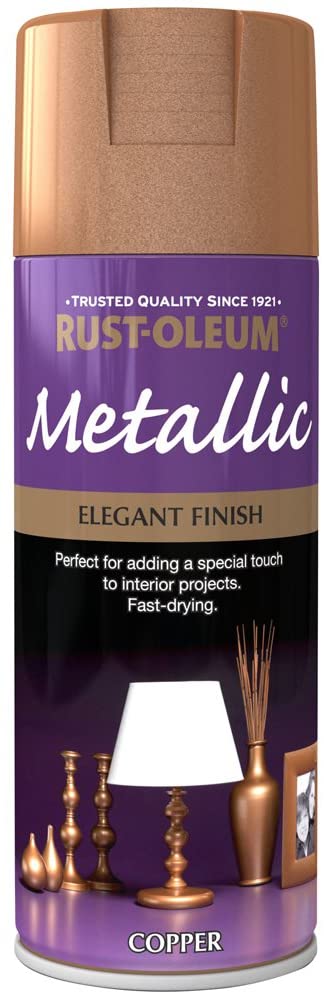 Rust-Oleum 400ml Metallic Spray Paint - Elegant Copper, 400 ml (Pack of 1)
