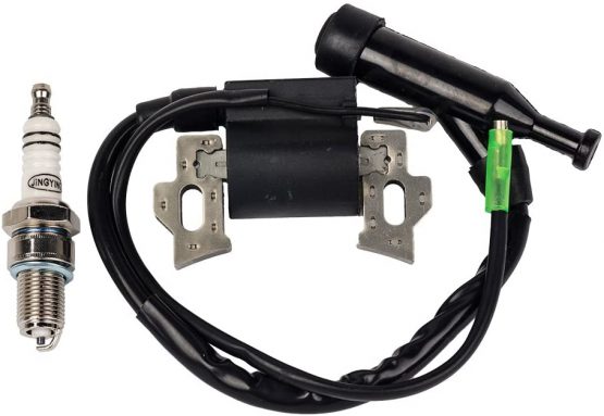 OxoxO Ignition Coil with Spark Plug Compatible with Honda Gx110 Gx120 Gx140 Gx160 Gx200 5.5hp 6.5hp Engine Generator Lawn Mower Motor