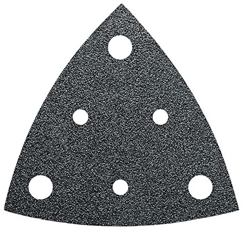FEIN 63717111014 Perforated Triangle G100 Sanding Sheet, Multi-Colour, 100 Grit, 50-Pack