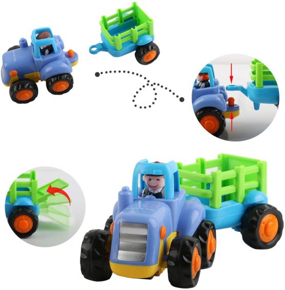 Pull Back Cars,6 Pcs Cars Toys for 1 Year Old+ Baby Toddlers,Early Educational Car Toys,Push and Go Vehicles Set,Mini Friction Powered Vehicle Play for Kids Boys and Girls Christmas Birthday Gift - Image 3