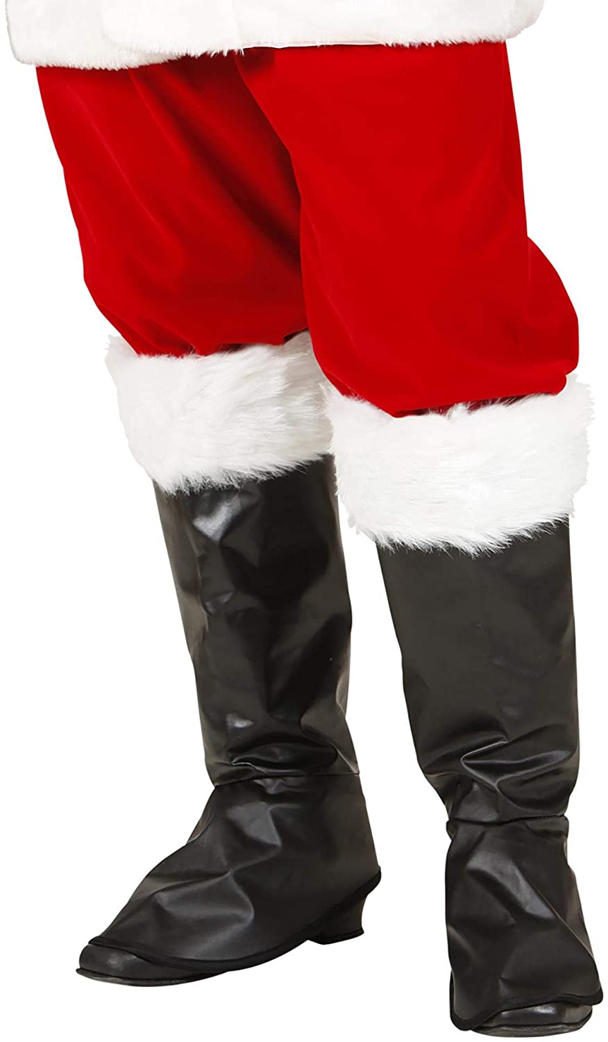 Santa Claus Boot Covers Accessory for Christmas Party Fancy Dress, Multi-coloured