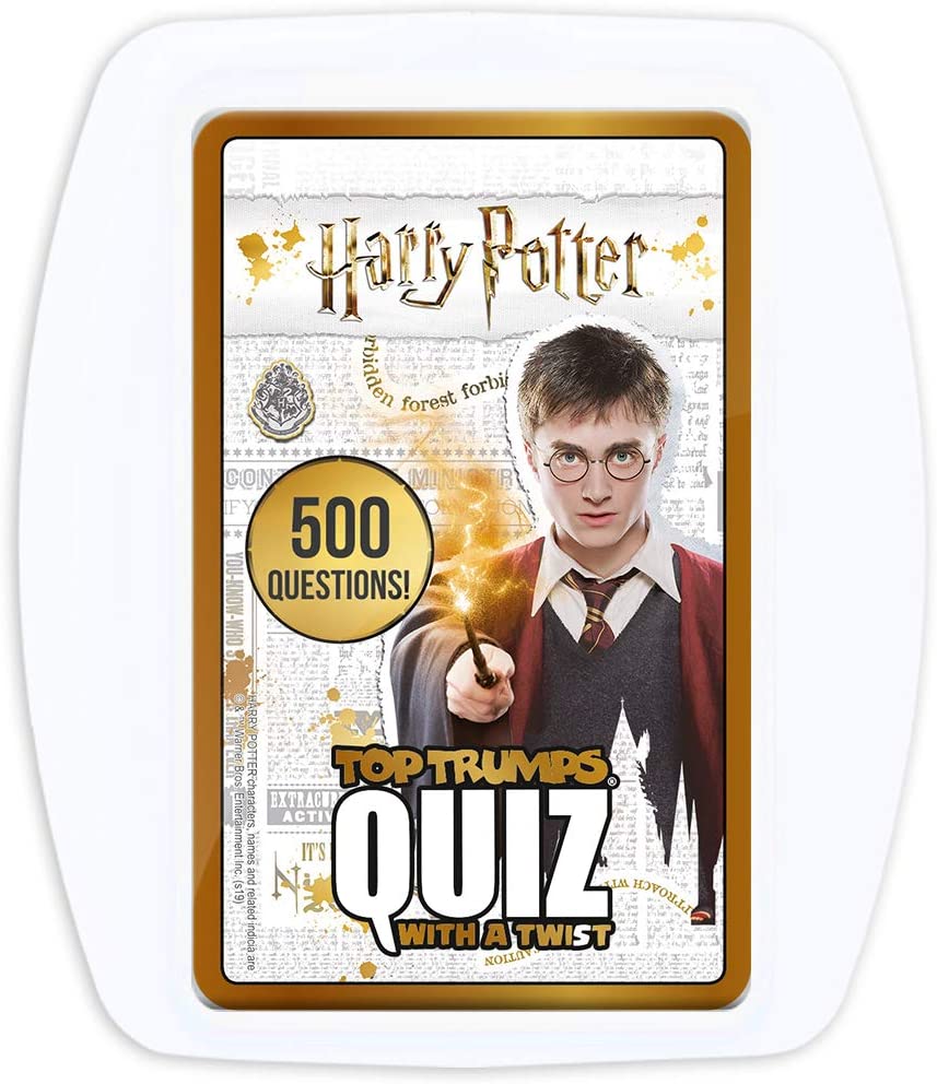 Top Trumps Quiz Harry Potter Trivia Game, 500 questions to test your knowledge and memory in the world of Hogwarts, spells