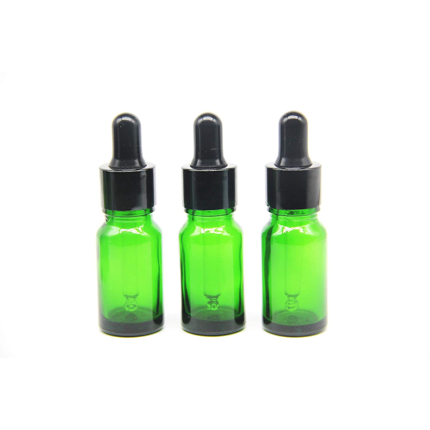 Yizhao Green Glass Dropper Bottles 10ml, with Glass Pipette Dropper, for Essential oil Aromatherapy, Laboratory, Massage - Image 4