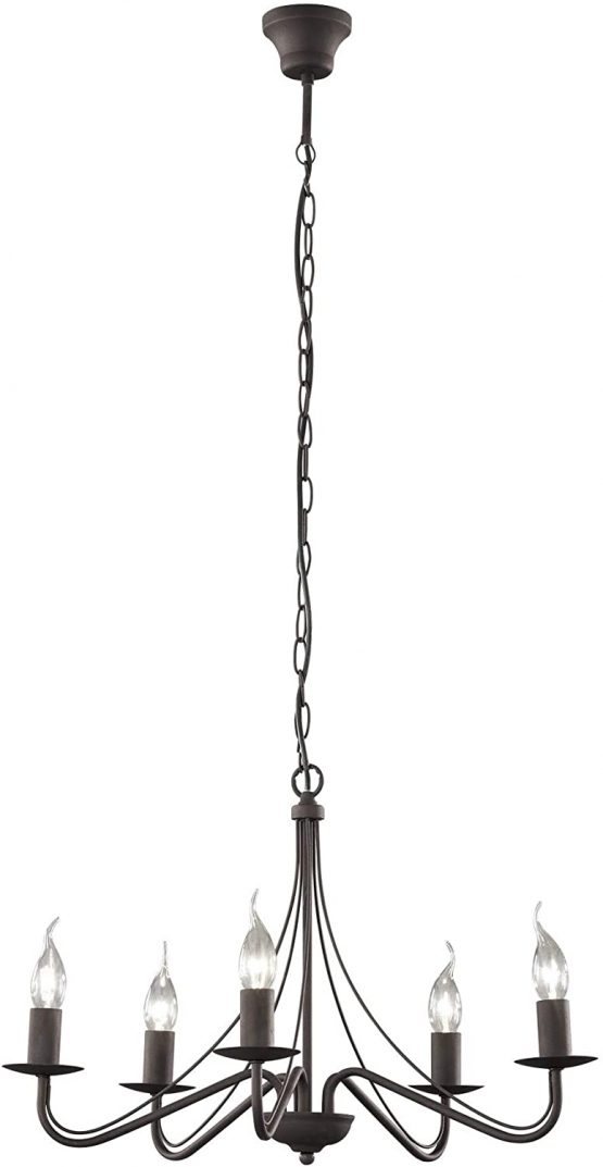 Reality Leuchten Country A++ to E, Metal, Metal, Rust-Coloured, 15,5 x 15,5 x 172 cm, E14