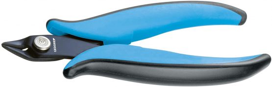 GEDORE Miniature Electronics Side Cutters for 1.3mm Copper Wire Steel Black/Blue