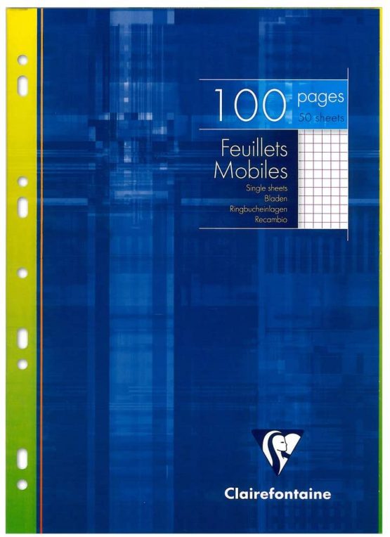 Clairefontaine 1732C Ring Binder Pad A4 50 Sheets