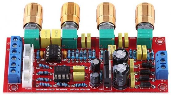 HiFi Preamp NE5532 Pre-Amplifier Volume Tone Control Board Kits AC 12V OP-AMP HiFi Amplifier (DIY Kits) - Image 3