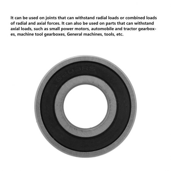 Pack of 10 Deep Groove Ball Bearing 6203-2RS 17x40mm Non-Noise Low Speed Steel Bearing, Stable Performance - Image 2