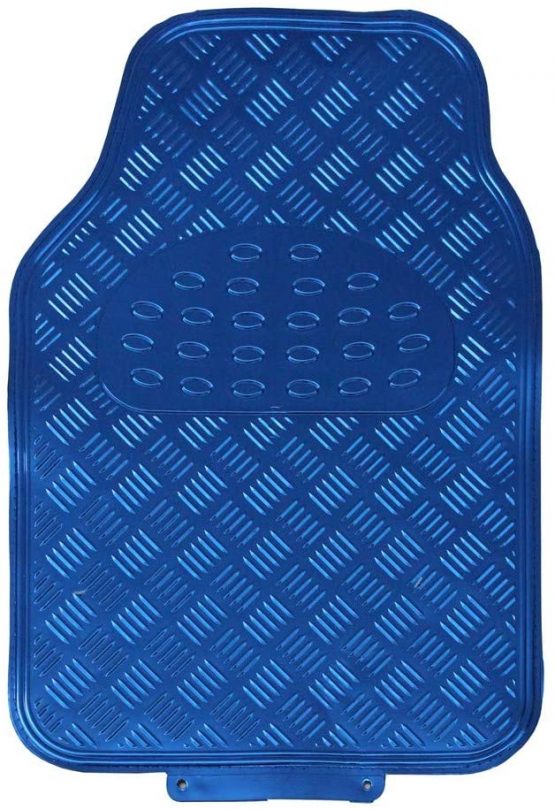 JVL 01-693 Titan Metallic Universal Rubber Backed Car Mat Set, 4 Pieces, Blue - Image 2