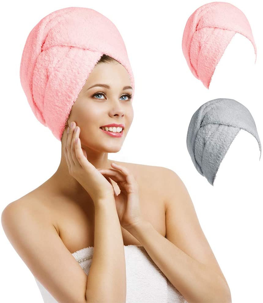 Aerb Drying Hair Towels, Super Absorbent Quick Dry Polyester Hair Towel