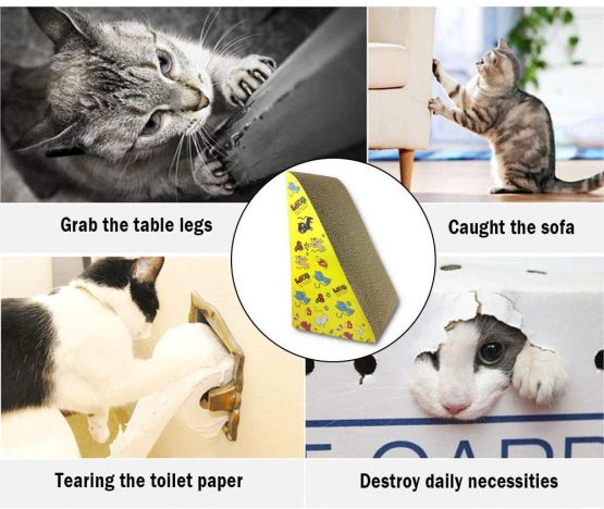 Cat Scratch Board,Cat Scratching Board Cardboard,Durable ...