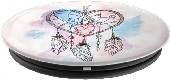 Dreamcatcher Native American Feathers Boho Dream Catcher PopSockets PopGrip: Swappable Grip for Phones & Tablets - Image 2