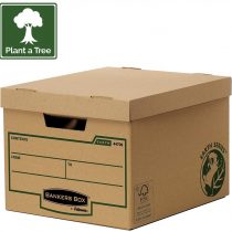 Fellowes Bankers Box Earth Series Standard Cardboard Archive Storage Box 27 x 39.1 x 33.5 cm, Pack of 10, Brown