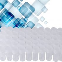 HEEPDD 50pcs Sample Bottle, 5ml Volume Plastic Sample Bottles Mini Portable Clear Storage Container with Lid for Lab Accessories Parts Small Items