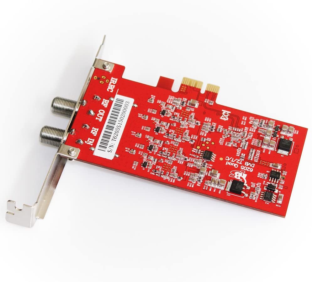 TBS 6205 QUAD FREEVIEW DVBT2/T/C Terrestrial / Cable Quad TV Tuner PCIe Card (Replacement for