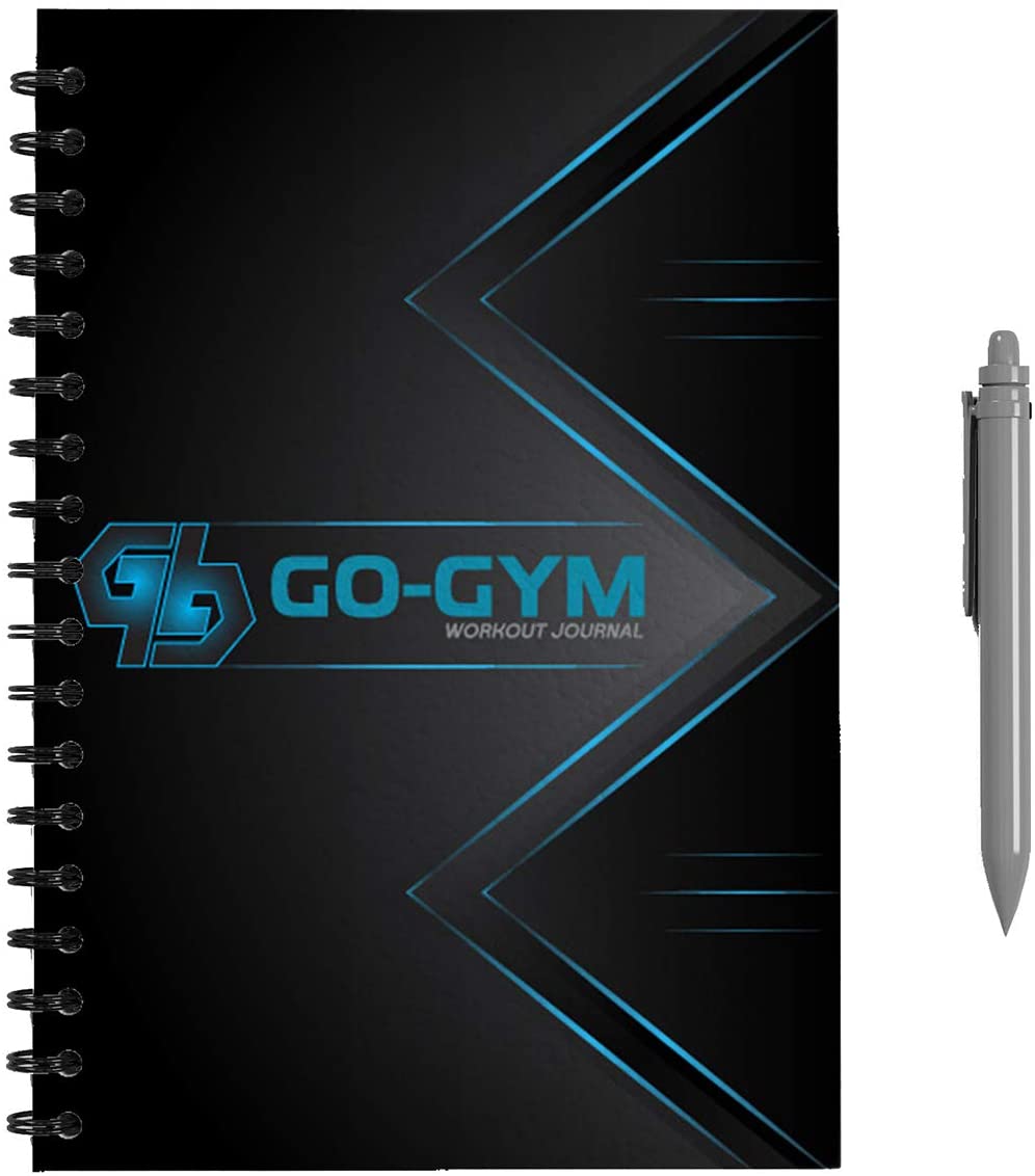 Go-GymPro Workout Journal Wire-Bound A5 FITNESS PAD IN COLOR PREMIUM PAPER GYM DIET PLAN (A5) Workout Diary Set Your Fitness Goals Track over 80 workouts - Image 2