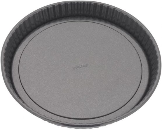 Stellar SB67 Non-Stick 10" Flan Tin with Loose Base and Fluted Sides, Dishwasher Safe 25cm x 3cm - 5 Year Non-Stick Guarantee