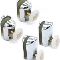 Set of 4 Chrome Plated Shower Door Rollers 2 Upper and 2 Lower YQ2028