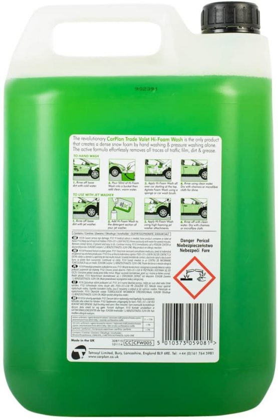 CarPlan CFW005 Trade Valet Hi-Foam Wash - Image 2