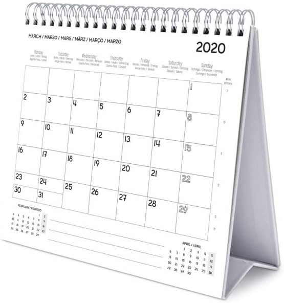 ERIK - Paris 2020 Desk Calendar - 12 Months - Image 4