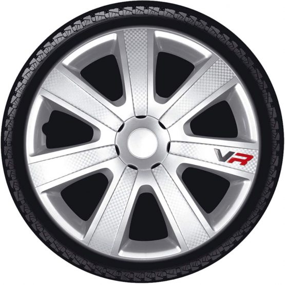 Set wheel covers VR 14-inch silver/carbon-look/logo - Image 2
