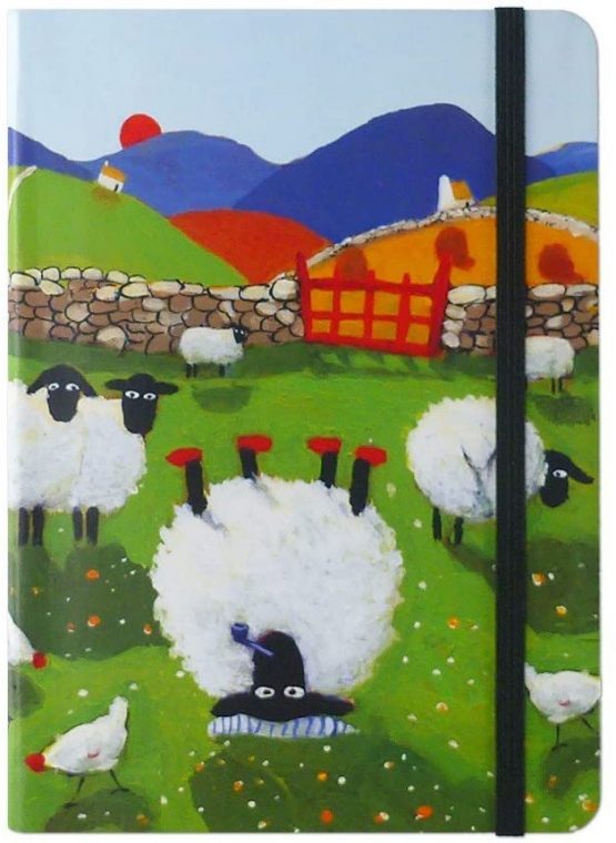 "Time To Put Ewer Feet Up" Flexible Pocket Notebook by Thomas Joseph - Funny Sheep - Image 2