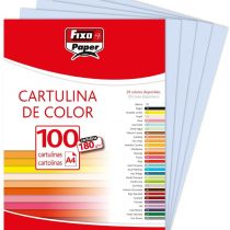 Fixo 11110437 – Pack of 100 Card, A4, Sky Blue