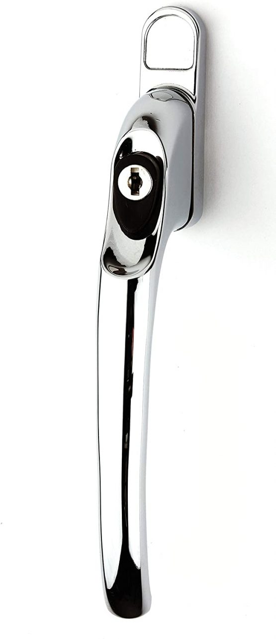 Yale P-YWHLCK40N-PC Universal Window Handles, fits Right or Left Handed windows, 40mm spindle, Lockable, Visi Packed, suitable for PVCu windows, Polished Chrome Finish - Image 2