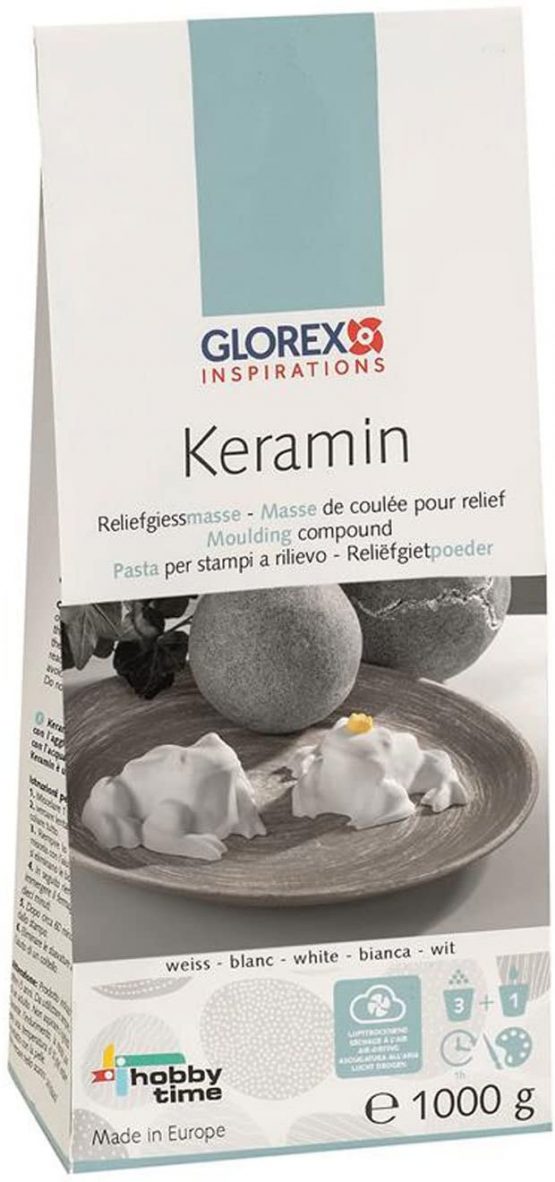 Glorex Ceramic, Modelling clay, White, 1 g