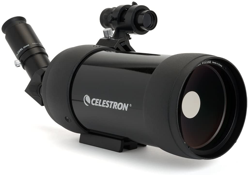 Celestron 52268 Mak 90mm Angled Spotting Scope, Maksutov Spotting Scope, Great for Long Range Viewing