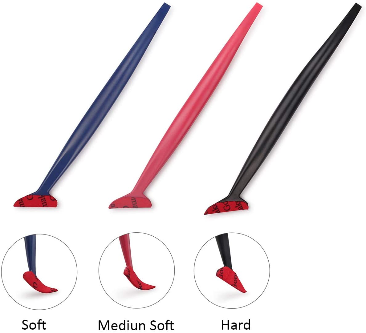 Winjun Mini Magnet Squeegee with Flexible Microfiber Felt Edge Curves Slot Tool Set for Car Window Tint Film Vinyl Wrap Application Tool Kit - Image 4