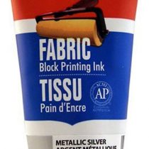 Speedball 75Cc Fabric Ink Metal Silver, Acrylic, 2.5 oz