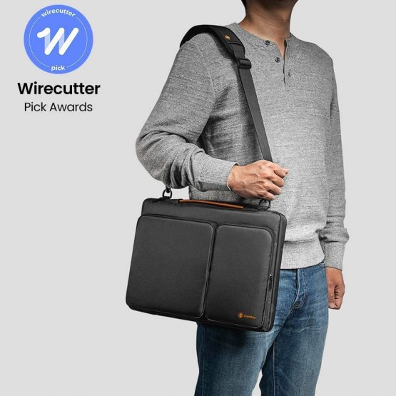 tomtoc 360 Protective Laptop Shoulder Bag for 15.6 Inch Acer Aspire 3/5/7 Laptop, HP Pavilion 15.6, Dell Inspiron 15 3000, 15.6 ASUS ROG Zephyrus, 2020 New Dell XPS 17, Waterproof Accessory Case - Image 2